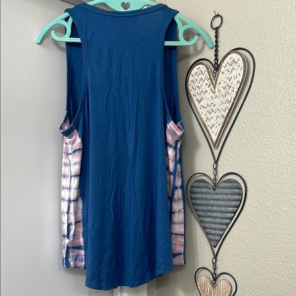 Wildfox Blue Relaxed Sleeveless Tank Top - Picture 4 of 11